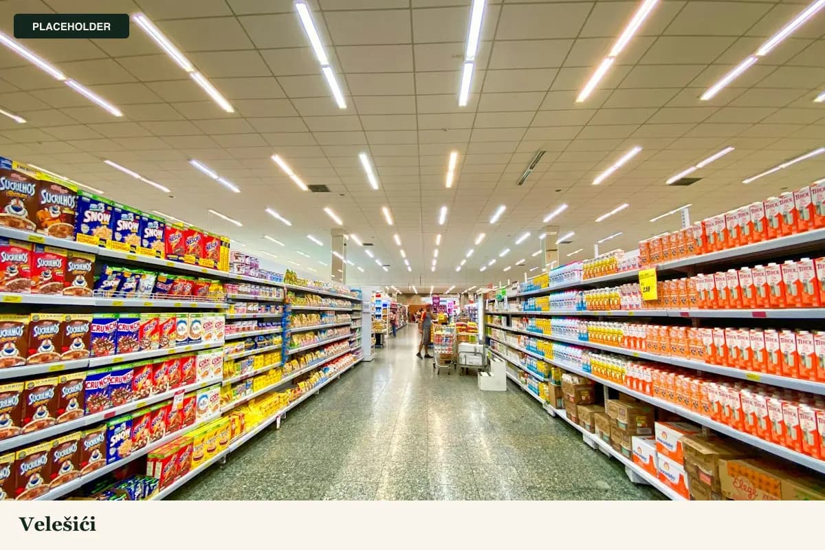 Placeholder ilustracija poslovnice Ali Marketi Velešići. Prava fotografija dolazi kasnije.